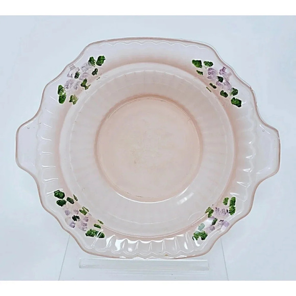 Vintage Anchor Hocking Mayfair Open Rose Pink Satin Small Bowl - Picture 1 of 10